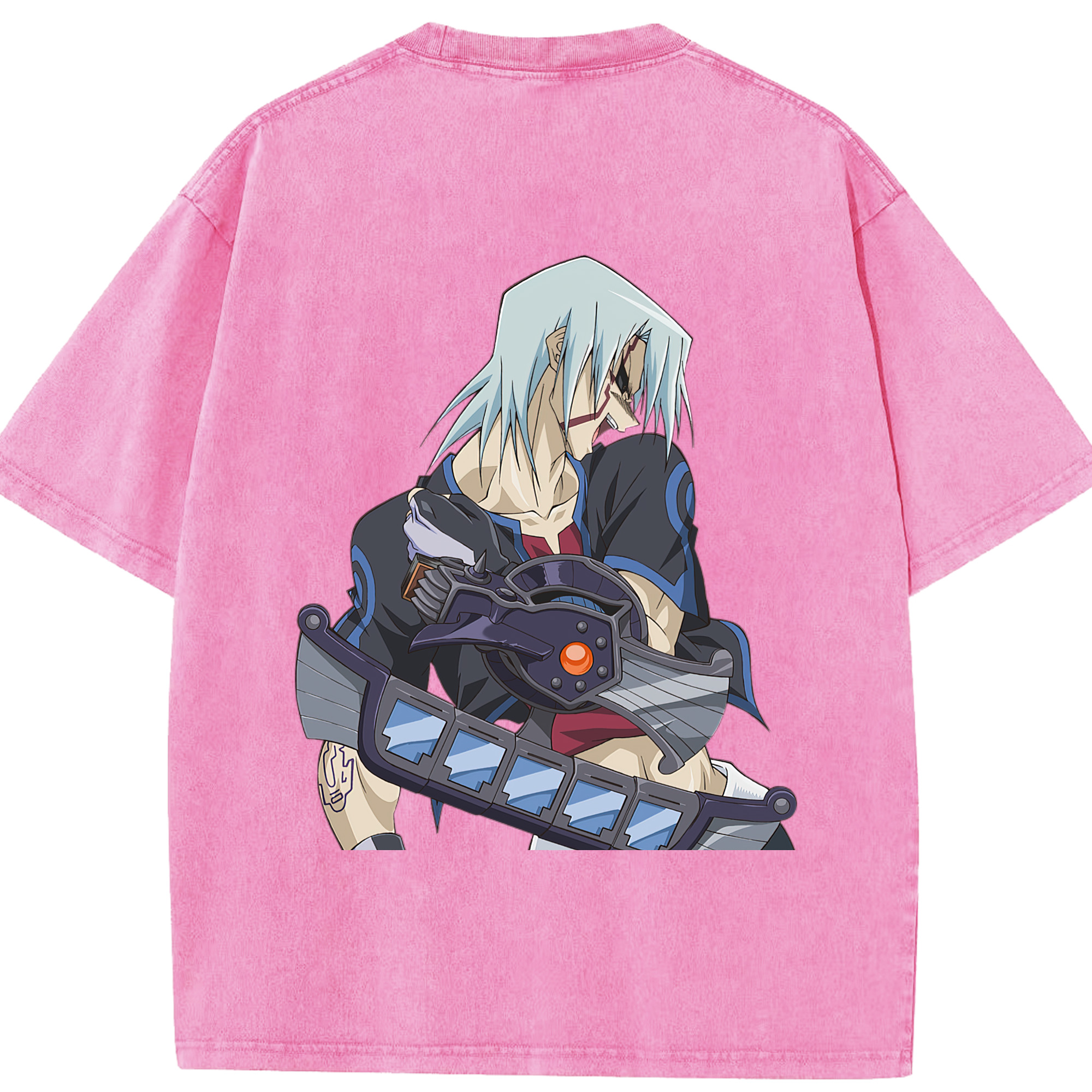 （画像用） 遊☆戯☆王 Yu-Gi-Oh! 綿100% ヴィンテージ風 半袖Tシャツ（背面プリント）